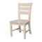 International Concepts Serendipity Desk with 2 Drawers and Chair, Unfinished K-OF-69-C57 - alternate 4